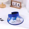 Nuevo sombrero de copa vacío 3D para niños con protección UV, ideal para viajes de verano, con grandes aleros, con diseño de astronauta y dibujos animados.