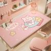 Alfombrilla de Escritorio de Dibujos Animados para Estudiantes para Estudiar Mantel Especial Impermeable Rosa Escritorio Infantil Protección Ocular Alfombrilla de Protección para Escritorio
