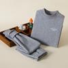 Outono e inverno suéter de algodão infantil algodão puro médio-grande algodão colorido infantil roupas de outono calças de outono gola média roupa íntima terno pijamas roupas de casa