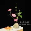 Decoración de Plato de Sashimi con Flores y Hierbas, Guarnición Creativa para Platos Fríos de Hotel y Restaurante, Sushi Japonés