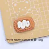 Bolo Sobremesa Comida Brinquedo Desenho Animado Acessórios de Joias DIY Cola de Creme Resina Pequenos Acessórios Furo Fivela de Sapato Pacote de Material