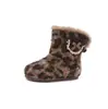 Botas de Piel Estilo Bosque Suave Retro Estampado de Leopardo Botas Martin Mujer 2026 Otoño Nuevos Zapatos de Algodón Versátiles con Estilo Botas de Nieve