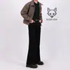 Pantalones de Traje Ligeros de Seda Helada de Verano para Hombre, Pantalones Casuales Versátiles de Color Sólido, Ajuste Delgado Cónico, Pantalones de Estilo Americano Ligeramente Acampanados hasta el Suelo