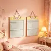 Bolsa de feltro personalizada para guardar acessórios de cabelo, Bolsa de armazenamento suspensa para joias, Bolsa de armazenamento de parede para acessórios atrás da porta