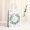 Bolsa de regalo de Navidad transfronteriza nueva, bolso de mano Mori para regalo, bolsa de embalaje de papel Kraft impresa, venta al por mayor