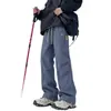Pantalones Softshell Curvos a Prueba de Agua, Polvo y Golpes Dopamine para Exteriores, Tendencia Otoñal de Pierna Ancha Elásticos de Moda Casual Deportivos Largos
