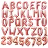 Globos de Papel de Aluminio de 16 Pulgadas, Números Dorados Rosados 0-9, Letras A-Z, Globos para Fiesta de Cumpleaños, Suministros, Decoración, Arreglo