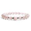 Pulsera de cristal de fresa pulsera de cristal rosa piedra pulsera de anillo único femenina Amor regalo de cumpleaños joyería rosa regalo suministro en vivo
