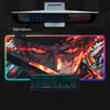 Venta Directa de Fábrica Alfombrilla de Ratón Luminosa de Una Pieza de Color RGB de Zoro Estilo Gaming Alfombrilla Grande para Teclado Alfombrilla Antideslizante para Escritorio