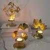 Candelabros Metálicos Nórdicos Transfronterizos, Atmósfera Festiva, Ángeles Mariposa, Decoración del Hogar, Adornos Metálicos de Arte en Hierro, Navidad al por Mayor
