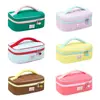 Bolso de Hombro Estilo Ins Estilo Coreano Aspecto de Alta Gama Bolsa de Cosméticos Linda Color de Contraste Gran Capacidad Bolso de Hombro Producto para el Cuidado de la Piel Bolsa de Cosméticos