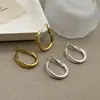 Aretes de Café Franceses Simples con Círculo Dorado, Únicos Elegantes, Gama Alta, Aretes Versátiles, Aretes de Textura Brillante de Nicho