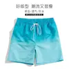 2026 Bermuda de Natação Masculina Verão Perna Reta Tamanho Grande Calça de Cinco Pontos Calça para Águas Termais e Praia Shorts Listrados Calça de Praia Masculina