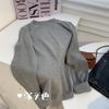 Terciopelo Australiano Grueso Cuello Alto Medio Manga Larga Camiseta Base para Mujer Amarillo Pepinillo Ajuste Entallado Elástico Aspecto Adelgazante Interior Color Puro Top Camiseta