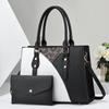 Bolsa Grande Feminina Bolsa Tote Bolsa Bolsa Transversal Transfronteiriça Tendência Moda Bloco de Cores Bolsa Feminina Portátil Bolsa Transversal