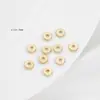 Cuentas Separadoras Chapadas en Oro de 14K Cuentas Planas Doradas Cuentas Sueltas Accesorios Pulsera DIY Hecha a Mano Cuentas para Cuerda Materiales Al por Mayor