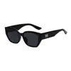 Gafas de Sol Retro Ojo de Gato Montura Grande para Mujer Moda Simple de Alta Gama 2025 Nuevas Gafas de Sol Cóncavas para Rostro Cuadrado
