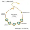 Colar Brincos Pulseira de Pedra de Vidro Lapidada Redonda Moda Europeia e Americana Nicho Design Conjunto de Joias Versátil
