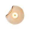 Luz de Luxo Pós-moderna Designer Entrada Quarto de Dormir Mesa de Cabeceira Decorativa Redonda Fundo de Parede Irregular Vidro UFO Luminária de Parede