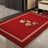 Felpudo de Entrada Estilo Nuevo, Felpudo para Puerta de Entrada de Casa, Alfombrilla Antideslizante para Inauguración de Casa, Alfombra Festiva de Año Nuevo, Felpudo Rojo