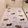 Tapete Antiderrapante para Banheiro com Laço Completo Pode Ser Cortado Tapete para Pés de Banho Infantil para Box de Chuveiro Anti-Queda Resistente a Manchas Vazado com Drenagem