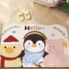 Capachos de Entrada com Desenhos de Animais Pequenos, Resistentes a Manchas e Fáceis de Cuidar, Capachos de Fio de PVC Cortáveis, Capachos de Porta de Entrada