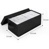 Caja de Almacenamiento Transfronteriza para CDs con Tapa Plegable, Organizador Portátil Tipo Cajón para Cassettes y Discos, Directo de Fábrica