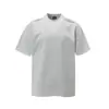 Camiseta Limpa e Solta com Bordado de Letras Estampado Retro Americano Areswings para Homens e Mulheres Manga Curta