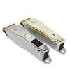 Cortadora de cabello con pantalla LCD y cabezal de aceite transfronterizo, recargable por USB, con tallado en gradiente, cabezal de corte cero tipo T, recortadora eléctrica de empuje.
