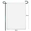 Bandeira de Jardim Transfronteiriça One Piece Personalizada Bandeira Banner em Branco DIY Bandeira de Jardim Branca Pura Bandeira de Feriado Decoração