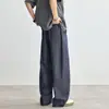 2026 Jeans Nuevos para Hombre de Corte Curvo en Mezclilla Cruda, Marca de Moda, Pantalones Geniales Estilo Americano, Pantalones Casuales, Pantalones de Pierna Ancha para Hombre