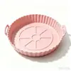 Popular Diária Transfronteiriça Air Fryer Silicone Forma de Assar Fácil de Limpar Redonda Frigideira Forma de Assar Tapete de Assar