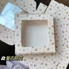 Caja de Anillos para el Pelo de Intestino Grueso para Niñas Accesorios para el Cabello Hechos a Mano Personalizados Caja de Regalo de PVC Transparente Caja de Embalaje Linda Universal