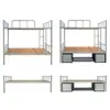 Cama de Solteiro Dupla Padrão para Dormitório de Funcionários Direto da Fábrica com Equipamento Padrão de Acampamento Cama de Solteiro Dupla Cama de Ferro Cama de Solteiro Dupla para Dormitório Estudantil