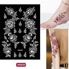 Atacado Transfronteiriço DIY Modelo de Tatuagem Padrão Padrão Grande Bordado Vazado Adesivo de Tatuagem Suco Henna Renda Modelo