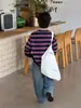 Sudadera Cotton Shop para Niños Otoño Top Infantil 2026 Nuevo Estilo Coreano Manga Larga Bloque de Color Rayas Conjunto de Ropa Infantil Moderno