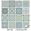Comércio Exterior Xiyin Vendas Diretas Estilo Mediterrâneo Retrô Adesivos de Parede Florais Renovação de Parede Doméstica Autoadesivos À Prova d'Água Adesivos para Azulejos