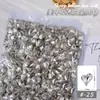 Arte de uñas blanco forma de diamante de fondo puntiagudo joya de diamante mariposa melocotón torcido huevo de paloma copo de nieve diamante de vidrio transparente broca de uñas