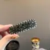 Pasador de Pelo de Lujo Ligero Resistente con Forma de Gota de Agua Totalmente Incrustado de Diamantes para Mujer, Pinza para Mechas Laterales, Pinza para el Cabello, Pasador Versátil Delicado