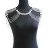 Nuevo Producto Transfronterizo Europeo y Americano 2026: Cadena de Hombro con Borla de Textura Metálica Pesada Soldada, Cadena Corporal de Doble Hombro para Mujer Caliente