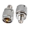 Conector Coaxial Rf Uhf-J Macho Pl259 a Mini Uhf-K Hembra Adaptador para Walkie-Talkie