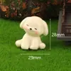 Musgo Paisaje en Miniatura Creativo Lindo Perro Muñeco Adornos Decoración DIY Miniatura Mini Adornos