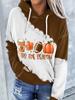 2023 Transfronterizo Amazon Otoño Venta Caliente Calabaza de Halloween Impreso en 3D con Capucha Manga Larga Bolsillo Sudadera de Mujer