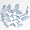 Soporte de Ángulo Hierro de Ángulo Mueble Armario Fijación Conector en T de Ángulo Fijador de Ángulo Recto de 90 Grados Soporte de Estante en Forma de L Tres