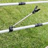 Alumínio liga torreta suporte mão Rod rack Fishing Rod rack rack equipamentos de pesca fornece novo suporte de pesca plugue de terra