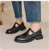Zapatos casuales de suela plana con punta cuadrada, estilo británico de una sola tira, talla grande 40-43, para primavera/otoño 2027, suministro para estación independiente
