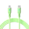 Cable de Datos con 5 Núcleos, Cable de Silicona Totalmente Compatible, Adecuado para iPhone, Huawei, Samsung, Apple Carga Rápida Cable de Carga PD