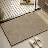 Alfombrilla de Piso para Baño Simple Francesa Absorbente de Agua para Inodoro Secado Rápido Alfombrilla de Entrada Hogar Baño Diatomeas Antideslizante En Stock