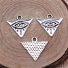 14X13Mm 0.9g Multicolores DIY Aleación Accesorios Material Popular Europeo y Americano Triángulo Ojo Colgante