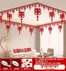 Set de Decoración de Habitación de Boda para la Decoración del Techo del Novio, Nuevo Dormitorio y Sala de Estar de la Novia, Decoraciones Colgantes con Caracteres de Doble Felicidad, Guirnaldas de Boda